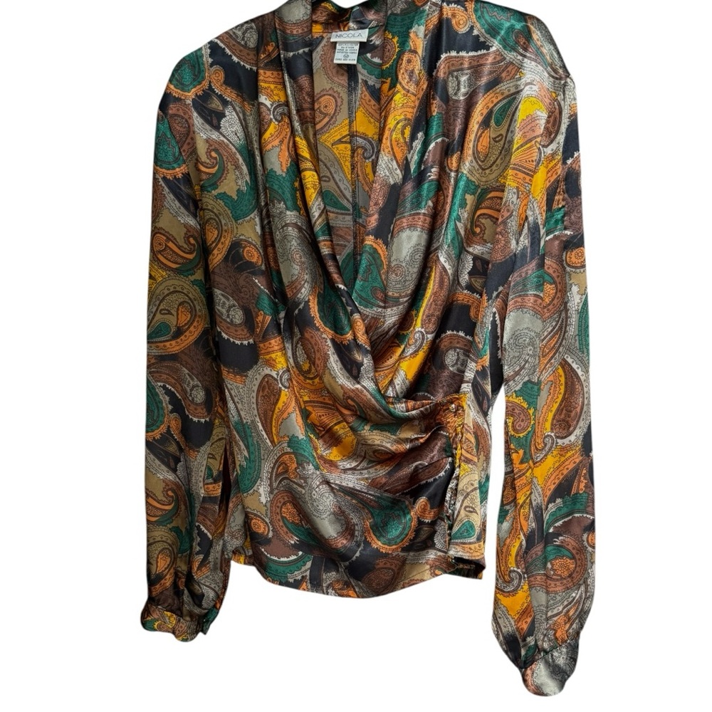 NICOLA Multicolor Paisley Blouse